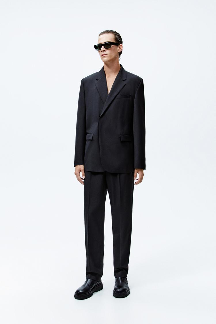 Zara double breasted suit sales